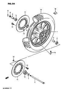 GV1400 Front wheel gv1400gdg / gtg -f.no.103764