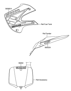 DR-Z110 Наклейка