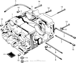 Z50A Картер двигателя