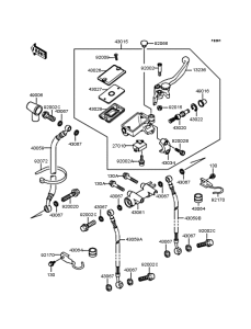 ZX900 Главный тормозной цилиндр