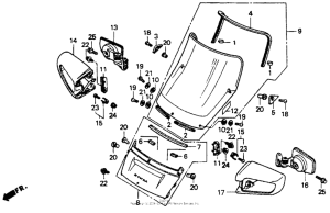 ST1100 Ветровое стекло