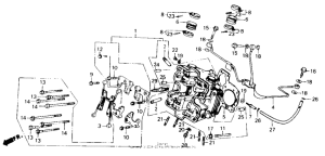 VF700C Передняя головка цилиндров