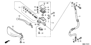 SFX50 Fr. brake master cylinder