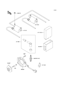 ZR550 Катушка зажигания