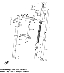  Вилка передней оси