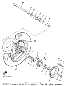 XVZ13U Переднее колесо