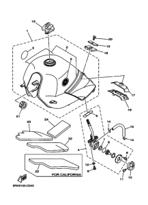 XT225 XT225T Tank fuel