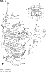 VL800 Rear Cylinder Head (Vl800Cl3 E03)