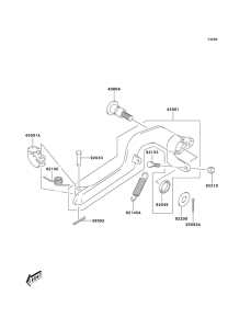  Педаль тормоза