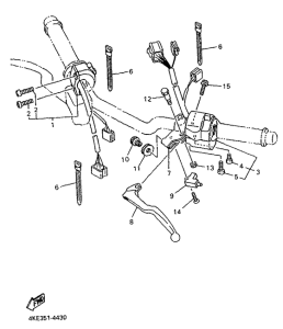 XJ600N (37KW) Lenker. hebel