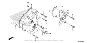  Крышка картера левая