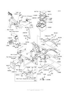 VN900 Рама ,крепежные детали