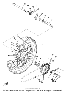 TZ250F Переднее колесо