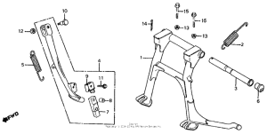 VF700S Подножка