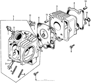 CL70 Цилиндр и головка цилиндра