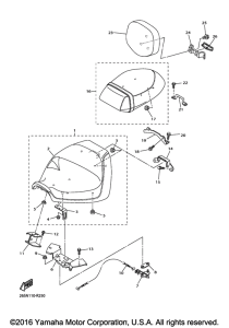 XVS950CT Сиденье