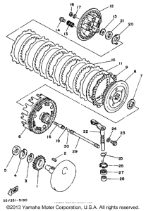 XT350N Сцепление