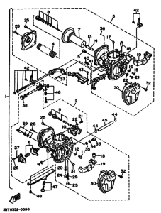 XV535 XV535E Carburetor assy