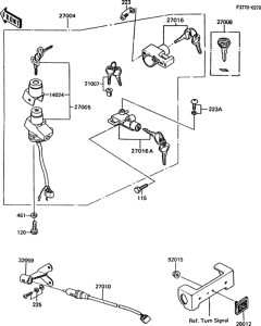 Z750 Замок зажигания