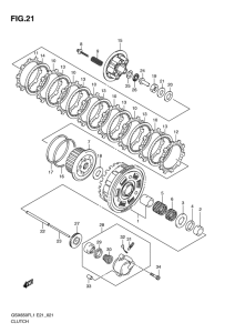 GSX650F Бендикс
