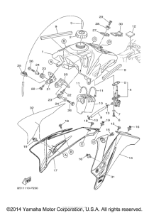 TTR110E Топливный бак