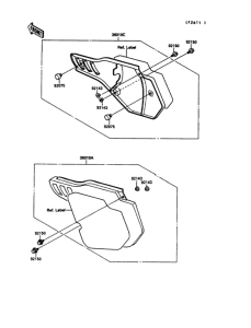 KX125 Боковые обтекатели