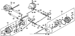 CB400 Задний фонарь