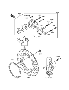 BX250 Передний тормоз
