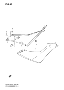 GSX-R1000 Frame side cover