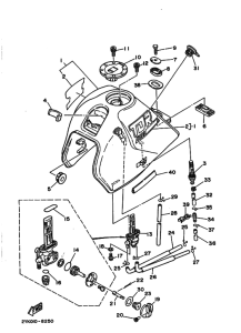 TDR250 Fuel tank assy