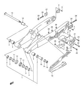 RM250 Маятник задний