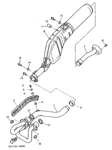 XT600Z Выхлопная система