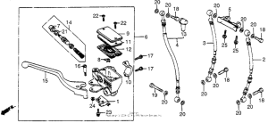 VT700C Передний главный тормозной цилиндр