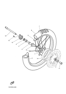 TT600RE Переднее колесо