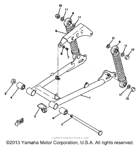 GTMXA Rear arm - rear cushion