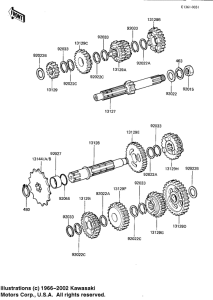 KDX175 Трансмиссия