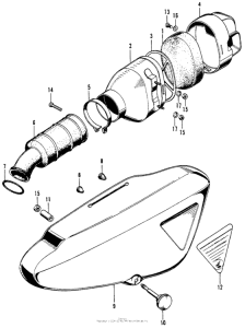 SL90 Air cleaner + side cover