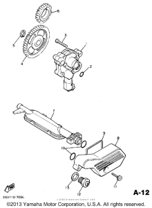 XV535AC Масляный насос