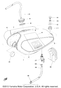 MX125C Топливный бак