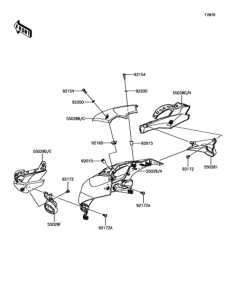 ZR1000 カウリング(アッパー)