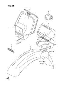 RMX250 Переднее крыло