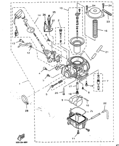 YP125R Карбюратор