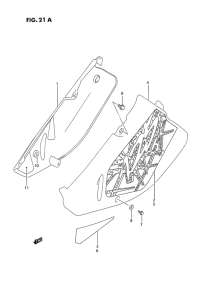 RM125 Обтекатель задний