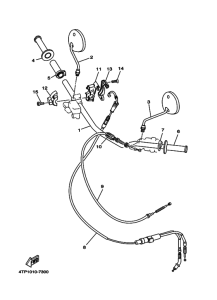 DT230 ｽﾃｱﾘﾝｸﾞﾊﾝﾄﾞﾙ. ｹｰﾌﾞﾙ