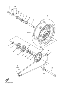 YZF-R1 Переднее колесо