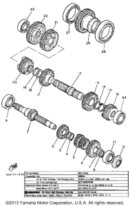 XV1100SC Трансмиссия