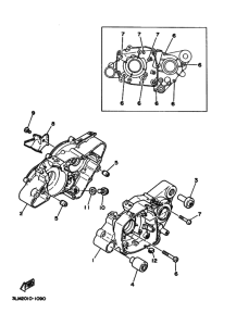 DT50LC DT50F Картер двигателя