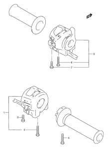 RGV250 Рулевой переключатель