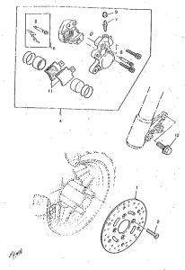 CW50RSP Front brake. caliper