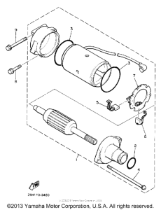 XVZ13DA Стартер
